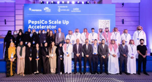 A picture including a group of entrepreneurs participating in the PepsiCo Middle East, AstroLabs & the Saudi MCIT's CODE program